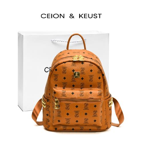法國CEION & KEUST 小眾雙肩大學生書包大容量女士旅游斜跨背包潮