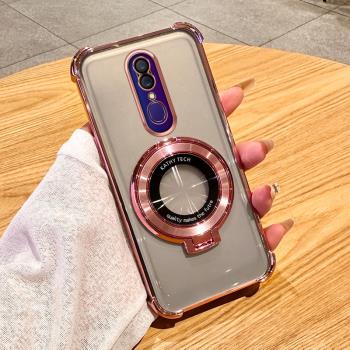 oppoA9手機殼新款氣囊防摔A9X高階感透明保護套oppoA9X車載磁吸支架A9簡約時尚電鍍個性創意鏡頭全包男適用於