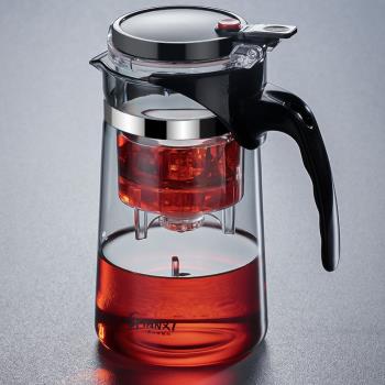 玻璃茶壺泡茶器家用功夫沏茶壺泡紅茶專用耐高溫茶具茶水分離單壺