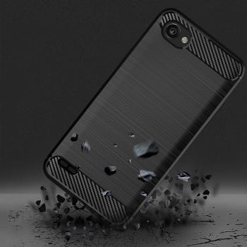 適用於LG Q6手機殼Q6Plus手機套G6 mini保護殼lgq6拉絲軟殼迷你Q7 Q8 Q60 q70保護套商務防震