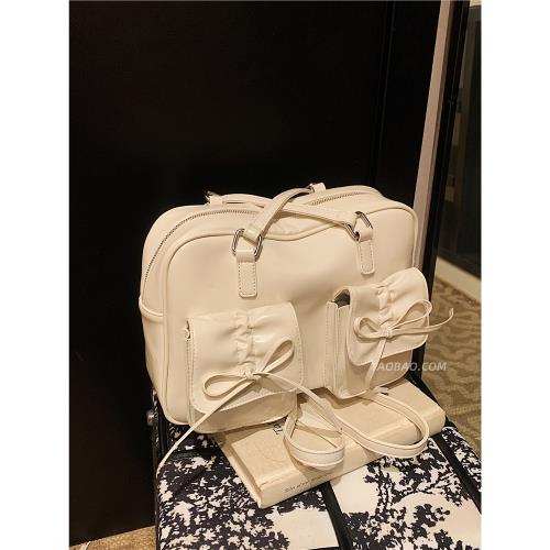 休閑通勤復古大容量包包女2025新款多用雙肩后背包時尚單肩枕頭包