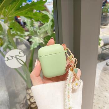 簡約蕾絲雛菊掛飾適用於airpods保護套2矽膠airpods pro殼卡通蘋果二代藍芽無線耳機3盒ipods軟airpod可愛pro