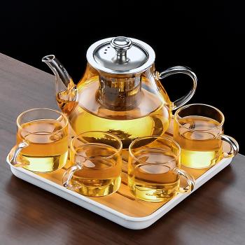 玻璃茶壺茶杯茶具耐熱透明泡茶器功夫泡茶壺家用泡茶套裝2025新款