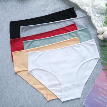 200斤內跨境熱銷胖m粗腿女士無痕純棉內褲媽媽三角褲大碼plussize