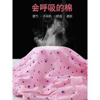 女士媽媽內褲女2025新款夏天純棉高腰三角褲全棉褲頭大碼中老年人
