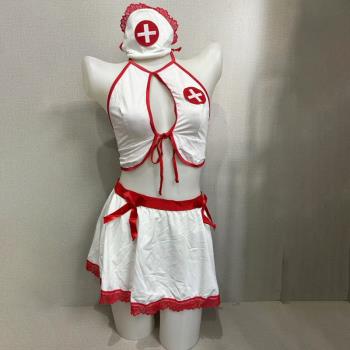 性感內衣女分體裙無鋼圈護士文胸套裝3080