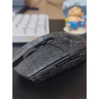 適用羅技G304/G102貼紙無線滑鼠防滑貼防汗吸汗有線二代全包貼膜