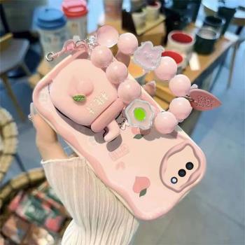 適用oppoa5手機殼女可愛手鏈支架OPPOA5保護套新款oρpoa軟opp0pp0ppo網紅全包邊防摔opooa矽膠oppoA5保護殼