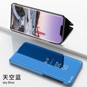 適用三星s24ultra手機殼透視s22 s21 s23+翻蓋s20 s10 s9 s8 s7edge大視窗note10鏡面note20折疊立式 全包