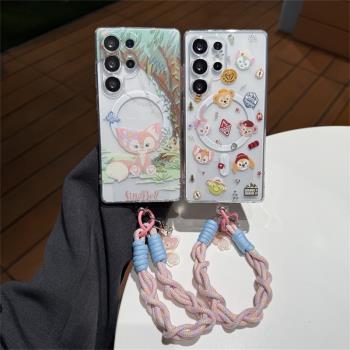 卡通玲娜貝兒適用三星S25Ultra手機殼S24Ultra透明保護套S23Ultra超薄防摔殼S22Ultra全包亞克力創意可愛女款