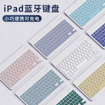 藍牙鍵盤適用ipad手機平板筆記本靜音可充電妙控無線鍵盤鼠標套裝