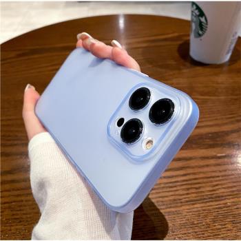 適用蘋果16手機殼15女款iPhone13promax保護套12pro全包鏡頭11透明x/xsmax防摔xr矽膠se3超薄磨砂7/8plus簡約