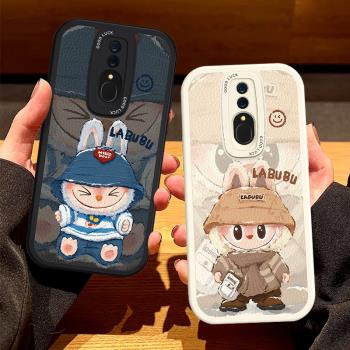 適用OPPOA9手機殼Labubu時尚A5全包A11x軟矽膠k9s拉布布秋冬A8高階k7皮質K12Plus保護K10pro套K5女新款防摔K3