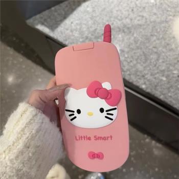 日韓ins少女粉色翻蓋鏡子大哥大適用蘋果14防摔15pro矽膠16promax女個性保護套xr蘋果iPhone13ProMax創意12軟