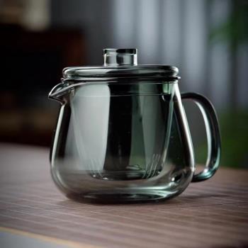 玻璃茶壺家用沖茶器加厚耐熱花茶壺過濾泡茶壺茶水分離杯企鵝壺