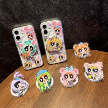 愛珀客 創意星黛露變裝小女警磁吸支架適用於iPhone16蘋果15promax手機殼13/14透明防摔12/11少女心16Pro全包