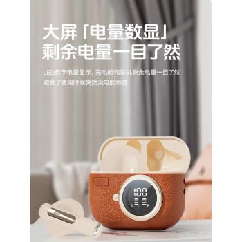 2025新款復古式無線藍牙耳機半入耳式降噪運動超長續航高顏值男女
