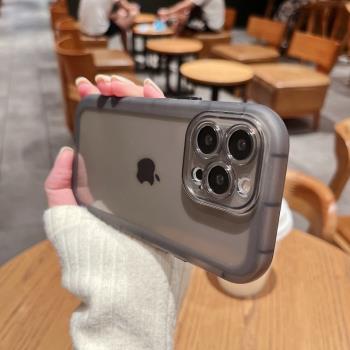 蘋果13手機殼新款14pro高階感iphone11promax網紅爆款12por透明15全包鏡頭16防摔的套女8plus軟矽膠xsmax適用