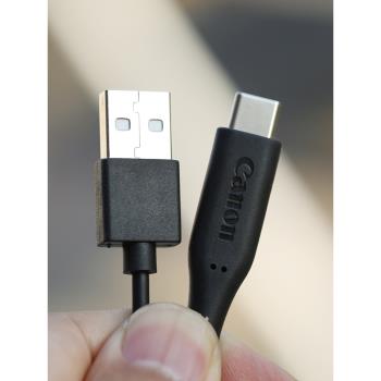 佳能canon 14cm超短type-c介面數據線非常適合做手機移動電源充電寶充電線短線線材柔軟一體成型不易斷滿針口
