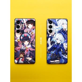 適用三星a55手機殼原神Galaxya35保護套那維萊特a25芙寧娜a15防摔a53動漫a51/a52二次元m54/m53磨砂m33軟矽膠