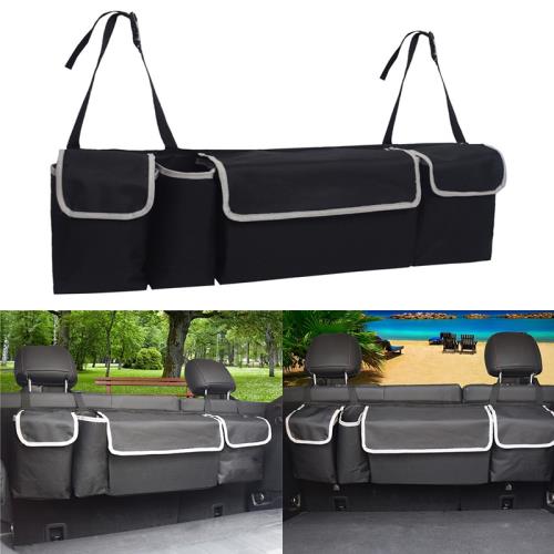 汽車收納袋掛袋多功能后背懸掛式置物袋長款大容量車載后背包袋