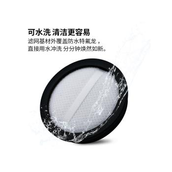 適配美的無線吸塵器家用小型除蟎手持式P6配件濾芯過濾網海帕