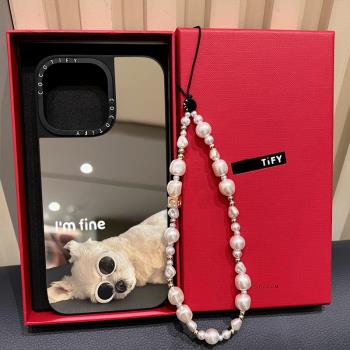 C家聯名可愛卡通自拍狗狗貓咪磁吸MagSafe適用iPhone16ProMax手機殼新款蘋果15明星同款14防摔plus女13Pro