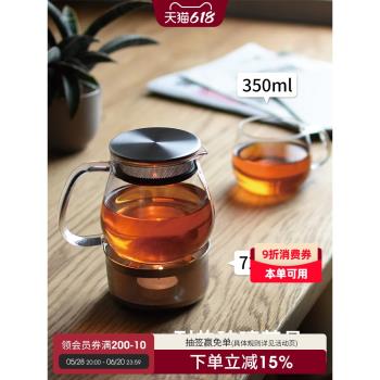 KINTO日本進口耐熱玻璃泡茶壺不銹鋼溫茶器ins簡約風過濾茶壺套裝