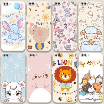適用於OPPOA5手機殼a7小飛象oppoa7x小狗a1貓豬oppoa3玩偶熊A3防摔0pp0A5全包a7x軟膠a5保護套可愛少女