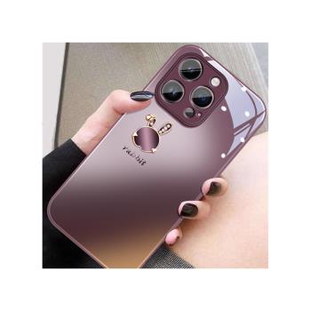 梅子兔子適用於OPPOA55手機殼新款a53s女高級a52金屬漆玻璃殼a32/31全包防摔套a11x卡通a8情侶外殼oppoa9/9x