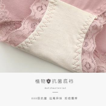 外貿內褲女原單日單出口日本純棉女內褲全棉無痕透氣三角內褲蕾絲