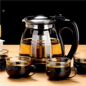 玻璃茶壺功夫泡茶壺家用大號水壺單壺耐熱過濾花茶壺紅茶茶具套裝