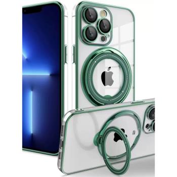 磁吸iPhone15promax旋轉支架手機殼適用蘋果14promax自帶鏡頭膜13/12矽膠軟殼男女簡約高階感手機殼小眾11pro