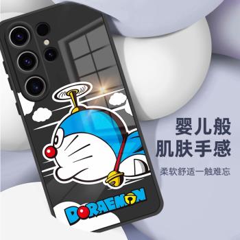 哆啦a夢適用三星s25手機殼s25Ultra新款s24Ultra玻璃超薄s25+外殼防摔S24FE女神s23保護套全包s23+可愛叮當貓