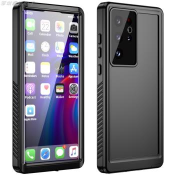 適用三星s21Plus螢幕全包鏡頭防水手機殼s21Ultra雙面防摔保護套