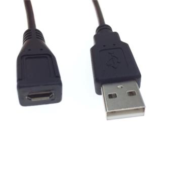 usb轉micro5p數據線手機安卓v8口母轉USB2.0電腦訊號傳輸短線25cm
