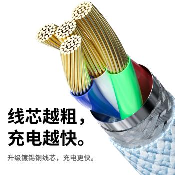 能適快充數據線usb適用蘋果iphone13平板ipad加長14器12promax手機pd20w充電線閃充118p2米xs車載7plus通用xr