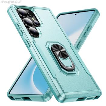 適用三星s21Plus磨砂矽膠全包防摔手機殼s21Ultra車載指環支架