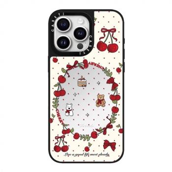 casetify手機殼紅色波點櫻桃西高地狗magsafe磁吸適用iPhone蘋果16promax/16pro/15/14p/13/12亞克力防摔鏡面