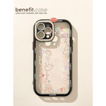 benefit手機殼小眾透明矽膠蘋果
