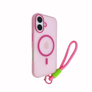 適用蘋果16手機殼玫紅果凍磁吸iphone16promax高階感透明外殼15pro膚感14超火13情侶12軟殼16plus軟邊16pro