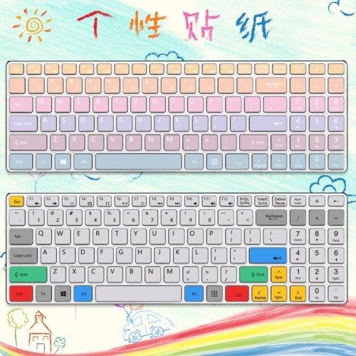 適用雷柏E9100P 9300T 9300G 9060M KM660鍵盤貼紙無線鍵盤E9300P