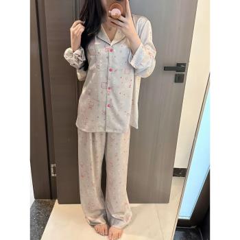 宅妮自制~法式銀粉凱蒂貓可愛少女ins氣質高階感緞面睡衣女2025夏