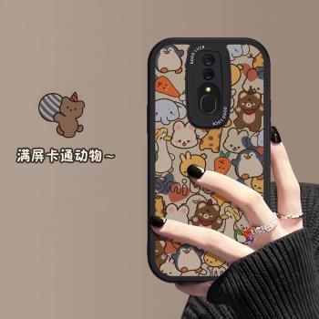 適用OPPOA9手機殼滿屏復古動物OPPOK10/K9新款卡通K11/K12全包A5/A7保護套A11S男女個性K5K3K7軟矽膠X防摔PRO