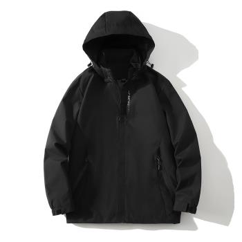 三合一沖鋒衣外套男士秋季美式潮牌可拆卸防風防水戶外登山服夾克