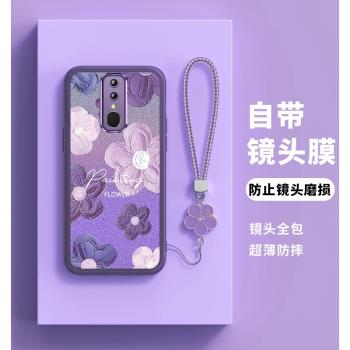 適用於oppoA9手機殼oppo A9x保護F11矽膠套PCAM10全包鏡頭防摔opa軟殼opooa花朵oppa女款潮新款外殼opopa個性