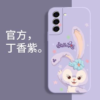 三星S21手機殼防摔Galaxy S21+卡通星黛露蓋樂世S21Ultra液態矽膠軟殼S21FE全包邊保護套可愛女新款外殼超薄