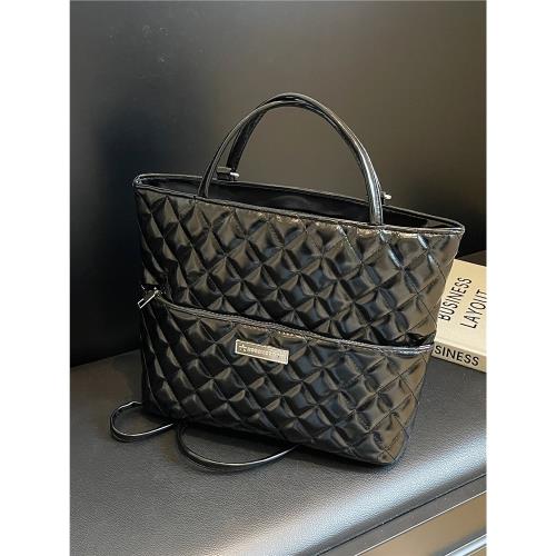 菱格繡線大容量包包女2025新款時尚通勤單肩斜挎包多用雙肩后背包