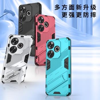 紅米turbo3手機殼新款鏡頭全包防摔液態矽膠簡約高階感氣囊保護套軟殼小米pocof6外殼帶支架隱形男款磨砂硬殼