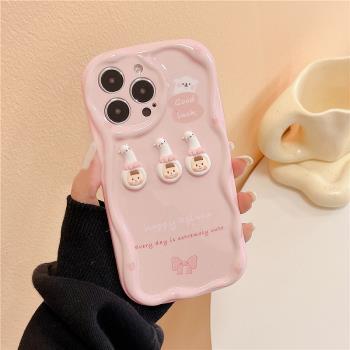 卡通羊駝女孩適用於三星S24/S23+手機殼S22ultra保護套S21防摔A52/A72矽膠S22女款S21Plus軟殼s22+創意a51-4g